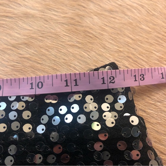 Sale! 2/$20 Lulus skirt: xs Nwot black sequin midi skirt - Picture 5 of 8